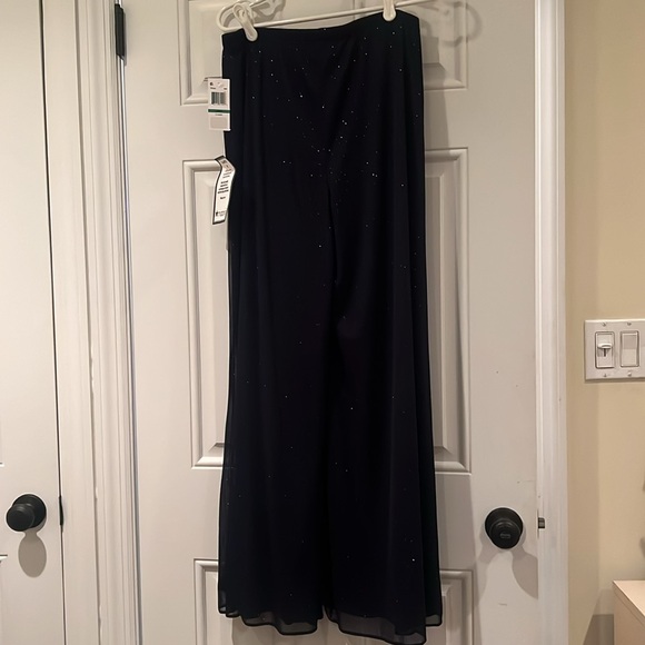 MSK Navy Sparkle Palazzo Pants - Picture 3 of 5